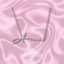 Load image into Gallery viewer, ‘CRYSTAL LETTER’ NAME NECKLACE (Read Description)