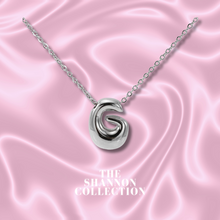 Load image into Gallery viewer, ‘FUNKY BUBBLE INITIAL' STAINLESS STEEL NECKLACE