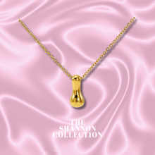 Load image into Gallery viewer, ‘FUNKY BUBBLE INITIAL' 18K GOLD PLATED STAINLESS STEEL NECKLACE