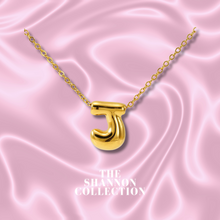 Load image into Gallery viewer, ‘FUNKY BUBBLE INITIAL' 18K GOLD PLATED STAINLESS STEEL NECKLACE