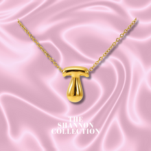 Load image into Gallery viewer, ‘FUNKY BUBBLE INITIAL' 18K GOLD PLATED STAINLESS STEEL NECKLACE
