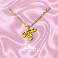 Load image into Gallery viewer, ‘FUNKY BUBBLE INITIAL' 18K GOLD PLATED STAINLESS STEEL NECKLACE