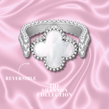 Load image into Gallery viewer, ‘REVERSIBLE CLOVER’ STERLING SILVER RING