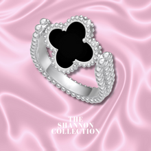 Load image into Gallery viewer, ‘REVERSIBLE CLOVER’ STERLING SILVER RING