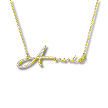 Load image into Gallery viewer, ‘CRYSTAL LETTER’ NAME NECKLACE