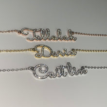 Load image into Gallery viewer, ‘RHINESTONE’ NAME NECKLACE