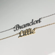 Load image into Gallery viewer, ‘BUBBLE’ NAME NECKLACE (Read Description)