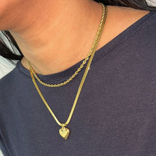 Load image into Gallery viewer, ‘SEEING DOUBLE&#39; DOUBLE LAYERED 18K GOLD PLATED STAINLESS STEEL NECKLACE
