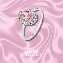 Load image into Gallery viewer, PINK ‘PRINCESS DIANA’ STERLING SILVER RING
