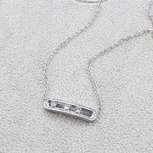 Load image into Gallery viewer, ‘CRYSTAL SLIDER&#39; STAINLESS STEEL NECKLACE
