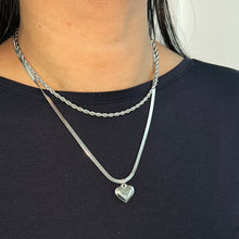 Load image into Gallery viewer, ‘SEEING DOUBLE&#39; DOUBLE LAYERED STAINLESS STEEL NECKLACE
