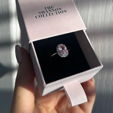 Load image into Gallery viewer, PINK ‘PRINCESS DIANA’ STERLING SILVER RING
