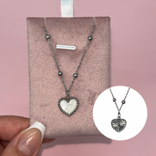 Load image into Gallery viewer, ‘LET ME LOVE YOU&#39; REVERSIBLE STAINLESS STEEL NECKLACE
