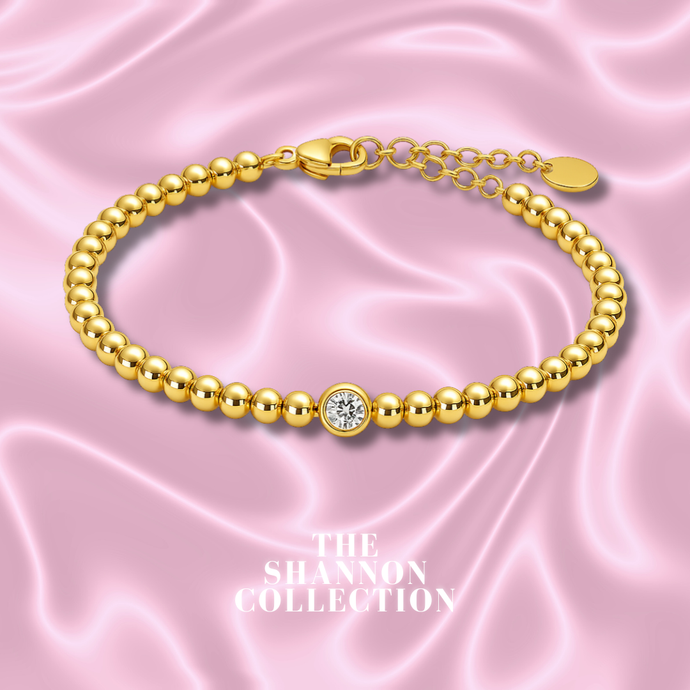 'EVERYDAY’ 18K GOLD PLATED STAINLESS STEEL BRACELET