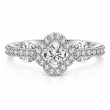 Load image into Gallery viewer, ‘RADIANT CLOVER’ STERLING SILVER RING
