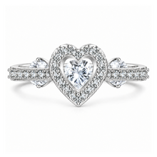 Load image into Gallery viewer, ‘RADIANT HEART’ STERLING SILVER RING
