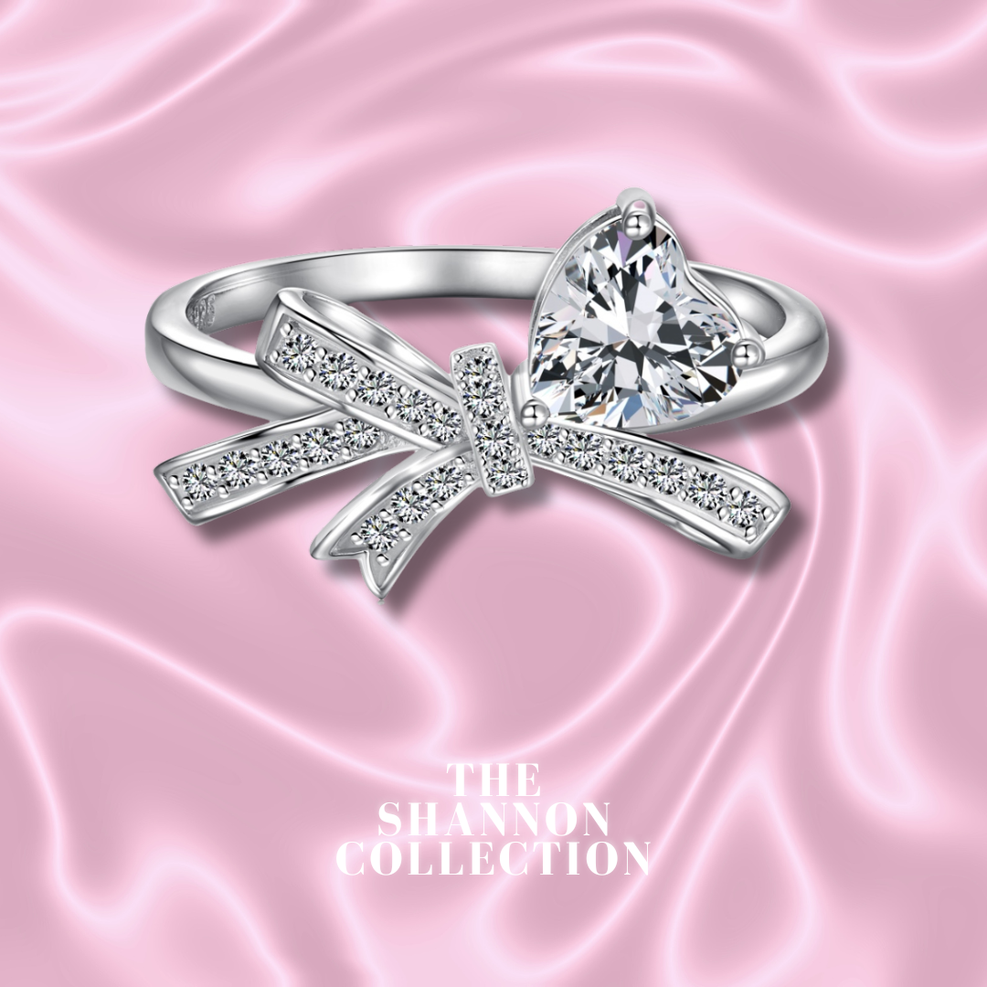 CHOOSE YOUR COLOR Sterling Silver Heart Ring - .925 Solid Silver, Durable & Hypoallergenic