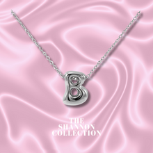 Load image into Gallery viewer, ‘FUNKY BUBBLE INITIAL&#39; STAINLESS STEEL NECKLACE
