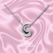 Load image into Gallery viewer, ‘FUNKY BUBBLE INITIAL&#39; STAINLESS STEEL NECKLACE
