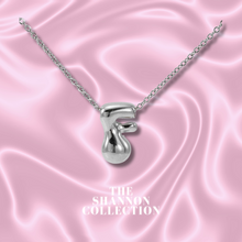 Load image into Gallery viewer, ‘FUNKY BUBBLE INITIAL&#39; STAINLESS STEEL NECKLACE
