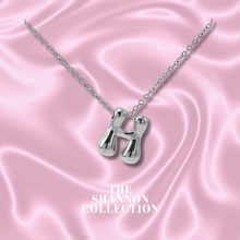 Load image into Gallery viewer, ‘FUNKY BUBBLE INITIAL&#39; STAINLESS STEEL NECKLACE
