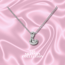 Load image into Gallery viewer, ‘FUNKY BUBBLE INITIAL&#39; STAINLESS STEEL NECKLACE
