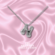 Load image into Gallery viewer, ‘FUNKY BUBBLE INITIAL&#39; STAINLESS STEEL NECKLACE
