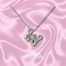 Load image into Gallery viewer, ‘FUNKY BUBBLE INITIAL&#39; STAINLESS STEEL NECKLACE
