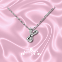 Load image into Gallery viewer, ‘FUNKY BUBBLE INITIAL&#39; STAINLESS STEEL NECKLACE
