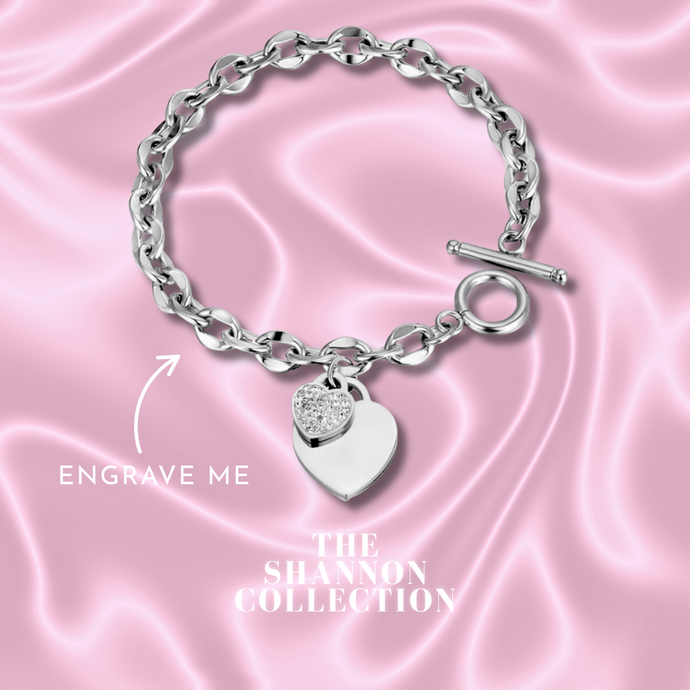 ‘HEART LUXE’ STAINLESS STEEL BRACELET