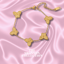 Load image into Gallery viewer, &#39;PREMIUM BUTTERFLY&#39; 18K GOLD PLATED STAINLESS STEEL BRACELET

