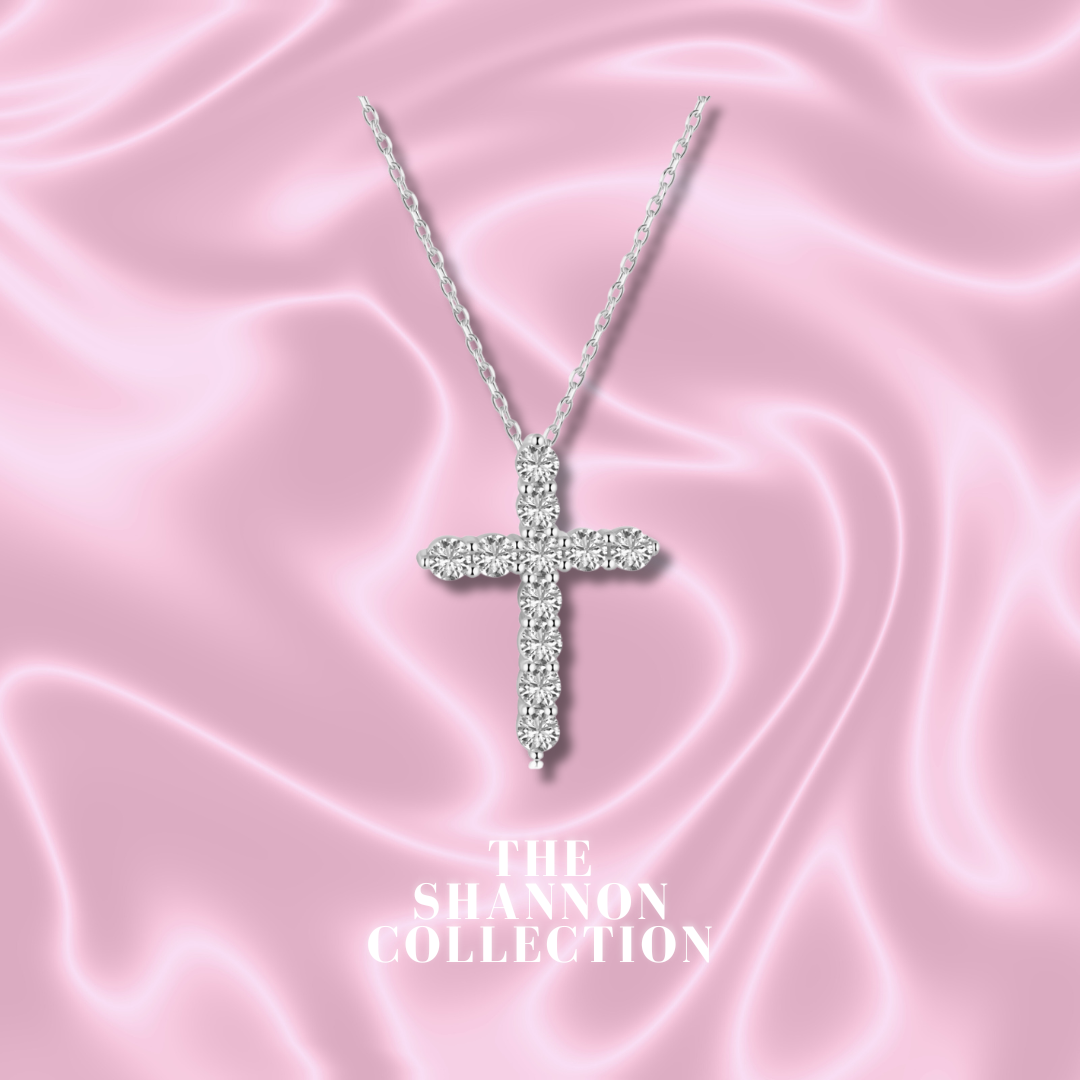 Baby silver cross on sale necklace