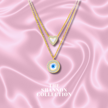 Load image into Gallery viewer, ‘LOVE AND PROTECTION’ 18K GOLD PLATED NECKLACE
