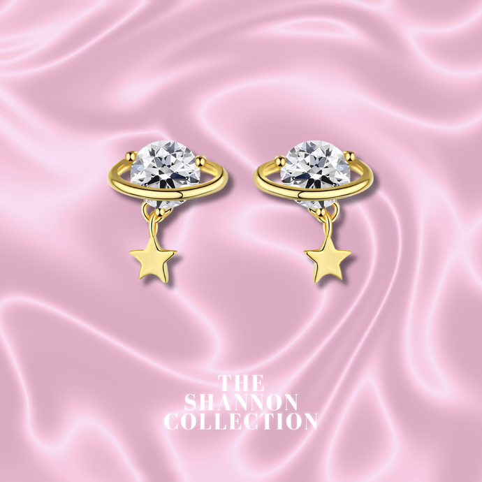 ‘OUT OF THIS UNIVERSE’ 18K GOLD PLATED STERLING SILVER EARRINGS