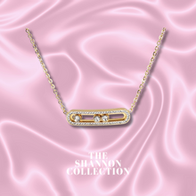 Load image into Gallery viewer, ‘CRYSTAL SLIDER&#39; 18K GOLD PLATED STAINLESS STEEL NECKLACE
