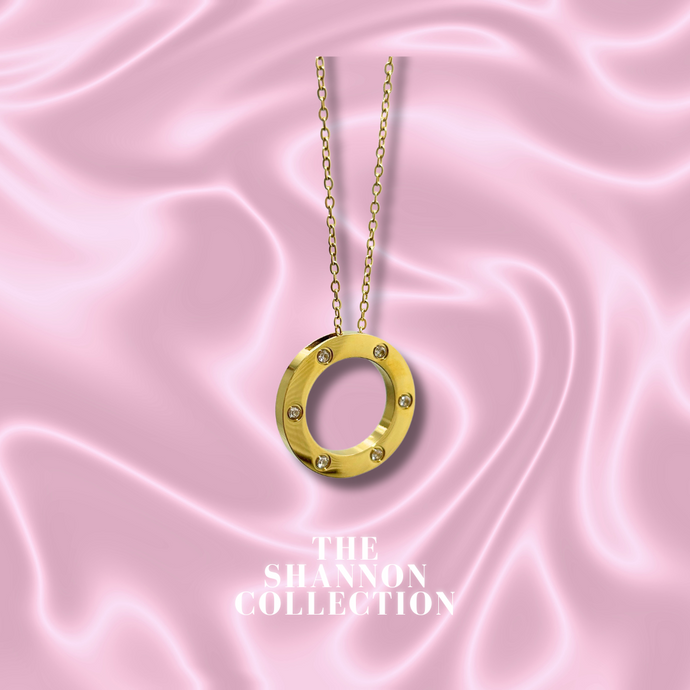 ‘FLAWLESS' 18K GOLD PLATED STAINLESS STEEL NECKLACE