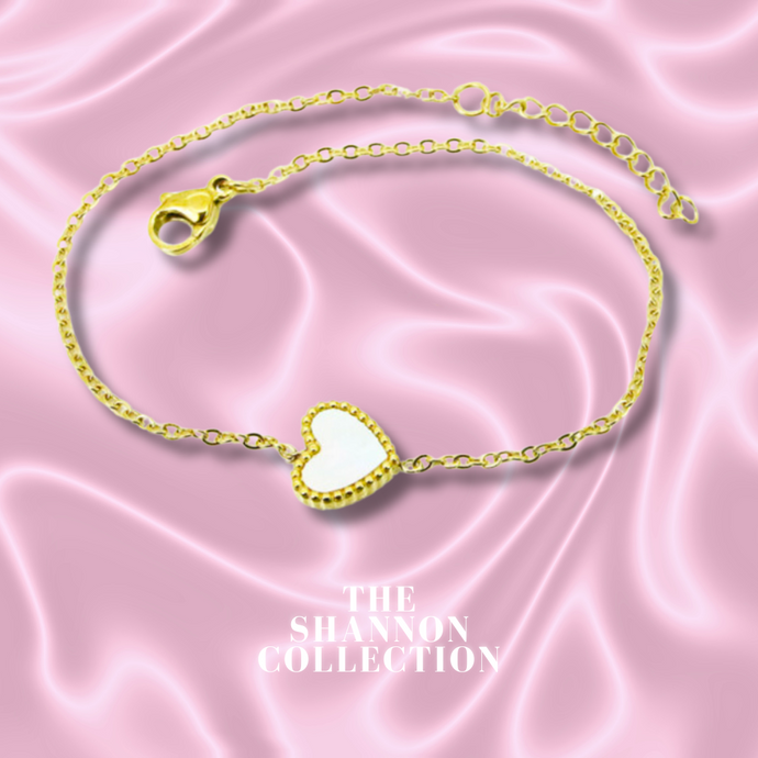 ‘SWEETHEART’ 18K GOLD PLATED STAINLESS STEEL BRACELET