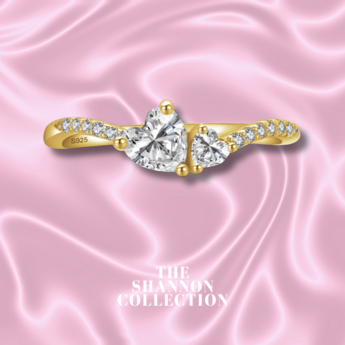 ‘SOULMATE’ 18K GOLD PLATED STERLING SILVER RING