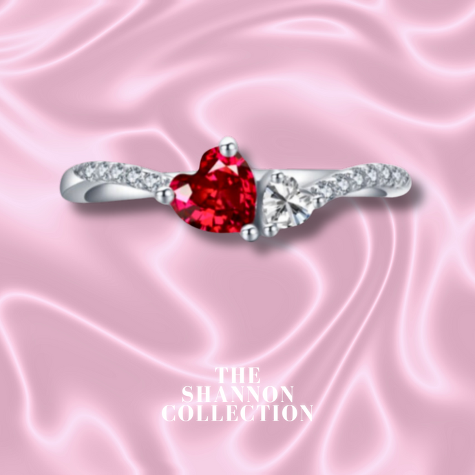 RED ‘SOULMATE’ STERLING SILVER RING