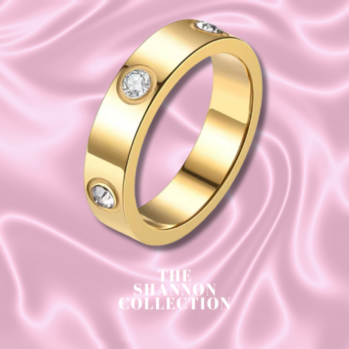 ‘FLAWLESS’ 18K GOLD PLATED STAINLESS STEEL RING