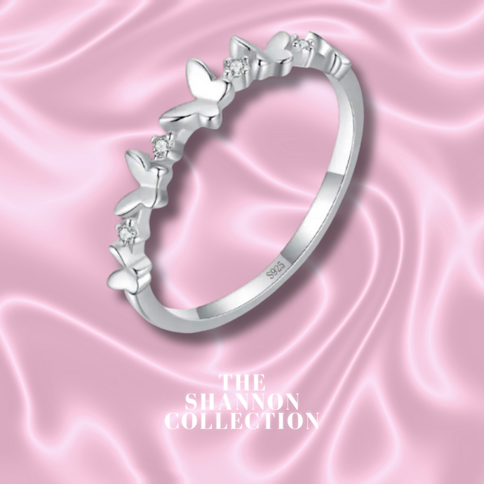 ‘FLUTTERBYE’ STERLING SILVER RING