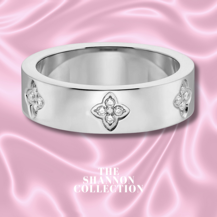 ‘MULTI DAINTY CLOVER’ STAINLESS STEEL RING