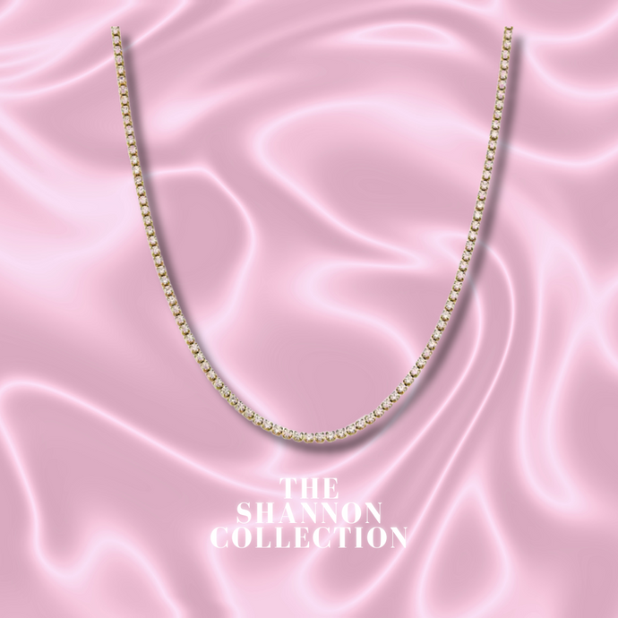 ‘DAINTY ICE’ 18K GOLD PLATED NECKLACE CHOKER