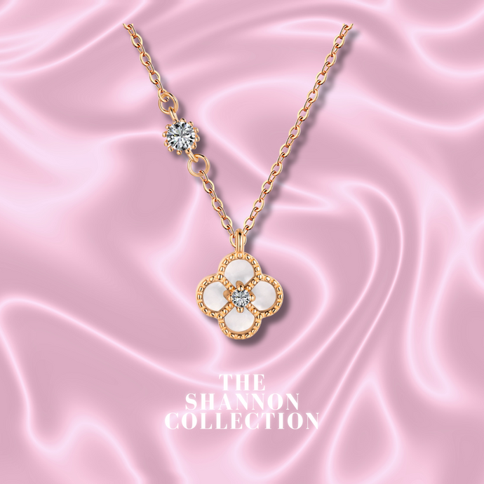 'HIS LUCKY CHARM’ 18K ROSE GOLD PLATED STERLING SILVER NECKLACE