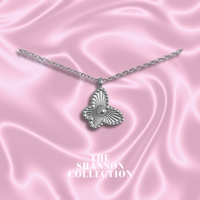 'PREMIUM SINGLE BUTTERFLY' STAINLESS STEEL NECKLACE