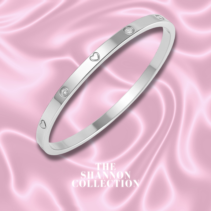 4MM ‘LOVE ME’ STAINLESS STEEL BANGLE BRACELET