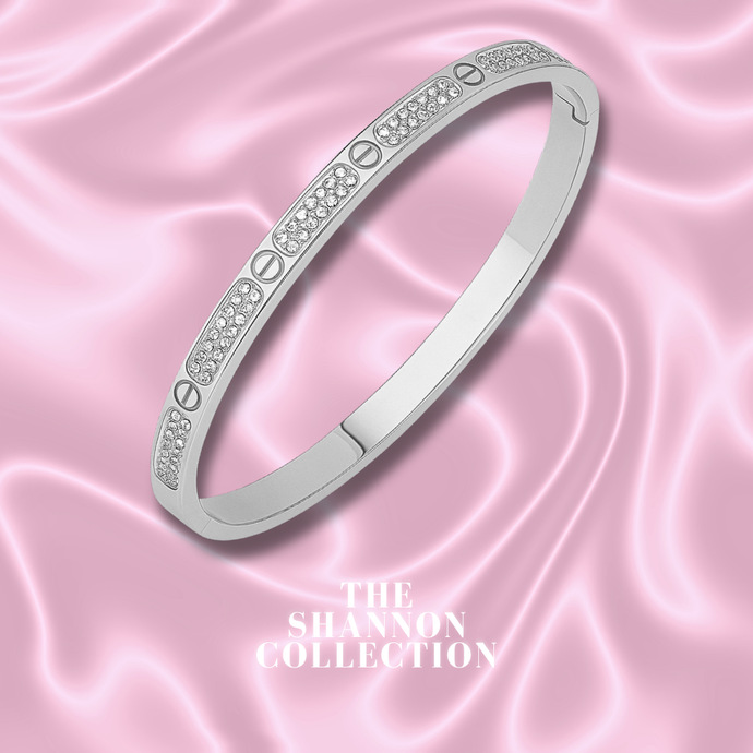 4MM ‘SUGAR DIAMANTÉ’ STAINLESS STEEL BANGLE