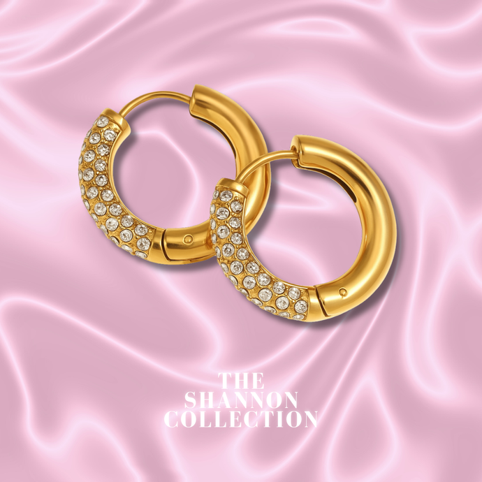 'LUMI’ 18K GOLD PLATED STAINLESS STEEL EARRINGS