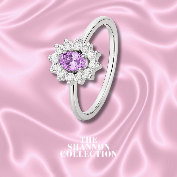 PURPLE ‘CLASSIC STAR’ STAINLESS STEEL RING