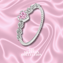 Load image into Gallery viewer, PINK ‘BEAUTY &amp; THE BEAST’ STERLING SILVER RING
